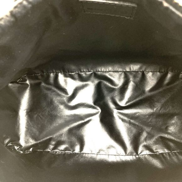 FENDI Handbag Pouch Zucchino Canvas/Leather Dark Brown/Black 8N0005-105-048 W... - Picture 6 of 9